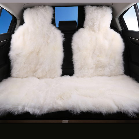 Car interior accessories Car seat covers sheepskin  cushion styling   fur car seat covers 6 color  FOR BACK COVERS 2015 D001-B ► Photo 1/6