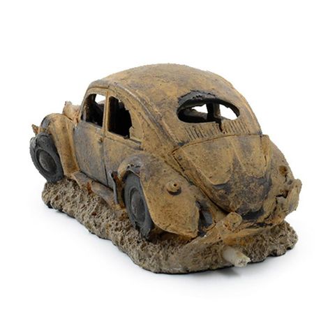 Aquarium Resin Decor Imitation Car Wreck Fish Tank Underwater Landscape Ornament M68E ► Photo 1/5