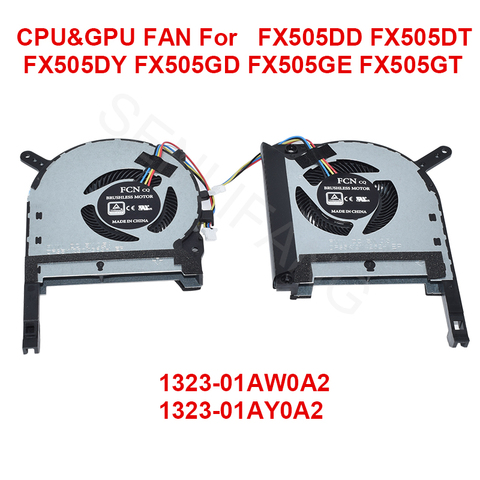 For FX505DD FX505DT FX505DY FX505GD FX505GE FX505GT  1323-018J0A2  & 1323-01AW0A2 Four Lines Cooling Fan ► Photo 1/4