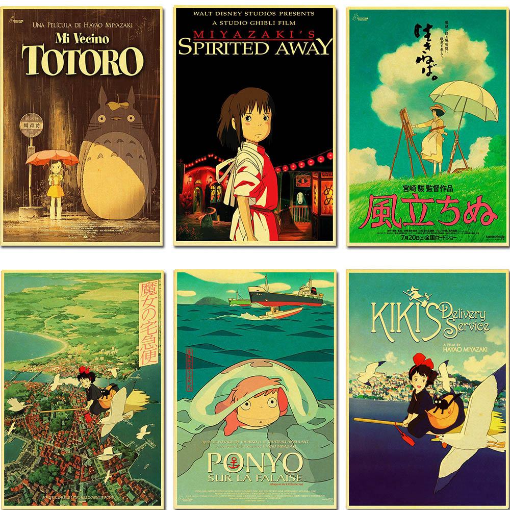 Miyazaki Hayao Movie Spirited Away Tonari No Totoro Retro Laputa Castle In The Sky Poster Vintage Poster For Kid Room Price History Review Aliexpress Seller Poster World Store Alitools Io Miyazaki Hayao Movie Spirited Away Tonari No Totoro Retro Laputa Castle In The Sky Poster Vintage Poster For Kid Room Price History Review Aliexpress Seller Poster World Store Alitools Io