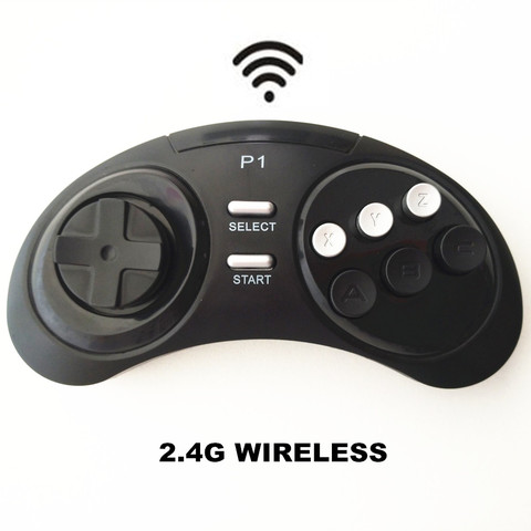 2.4G Wireless Controller Joystick Gamepad for 16bit Retro Genesis HD Ultra for Modern wireless console ► Photo 1/4
