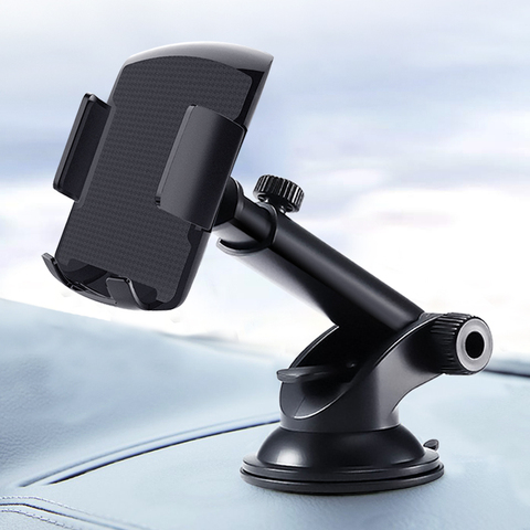 Car Phone Mount Dashboard Car Phone Holder, Washable Strong Sticky Gel Pad with One-Touch Design fit for iPhone 11 ► Photo 1/6