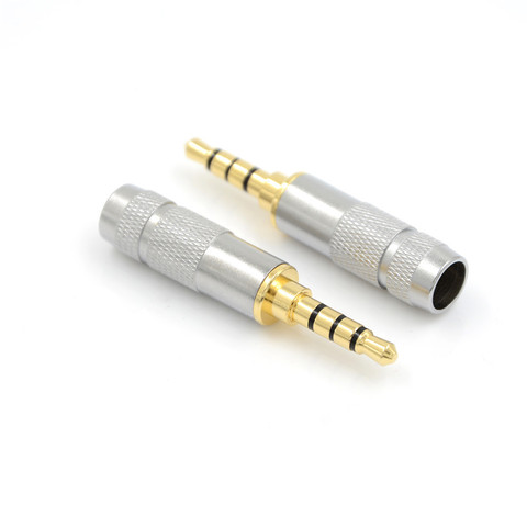 4 Pole 3.5mm Stereo Headphone Male Plug Jack Audio Solders Connector 1PCS High Quality ► Photo 1/6