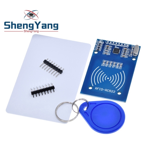 1PCS ShengYang  MFRC-522 RC522 RFID RF IC card inductive module with free S50 Fudan card key chain wholesale ► Photo 1/5