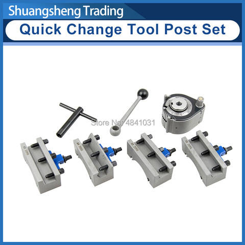 Lathe Quick Change Tool Post Set 20x20mm tool rest for Swing over bed 150-300mm ► Photo 1/2