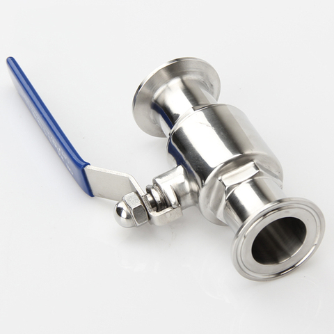 304 Stainless Steel Food-grade Sanitary Fixture Ring 38/45/51mm Fast Connection Direct Ball Valve Stainless Steel Ball Valve ► Photo 1/5