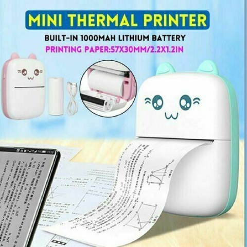 Pocket Printer Portable Thermal Printing Machine Bluetooth Mini Photo Picture Lable Office Home Mobile Android iOS Phone58mm#R10 ► Photo 1/6