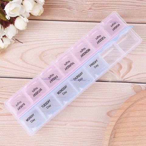 1Pc 7 Days Pill Medicine Box Weekly Tablet Holder Storage Organizer Container Case Pill Box Splitters ► Photo 1/6