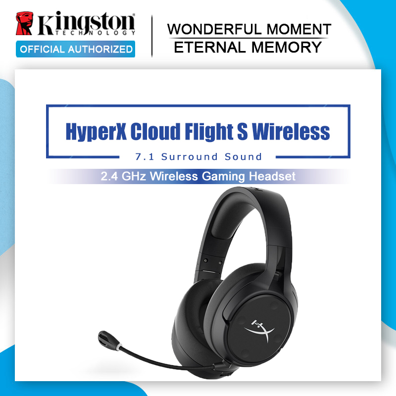 Buy Online Kingston Hyperx Cloud Flight S Wireless Gaming Headset 7 1 Surround Sound 2 4ghz Wireless Audio Hyperx Ngenuity Software Alitools