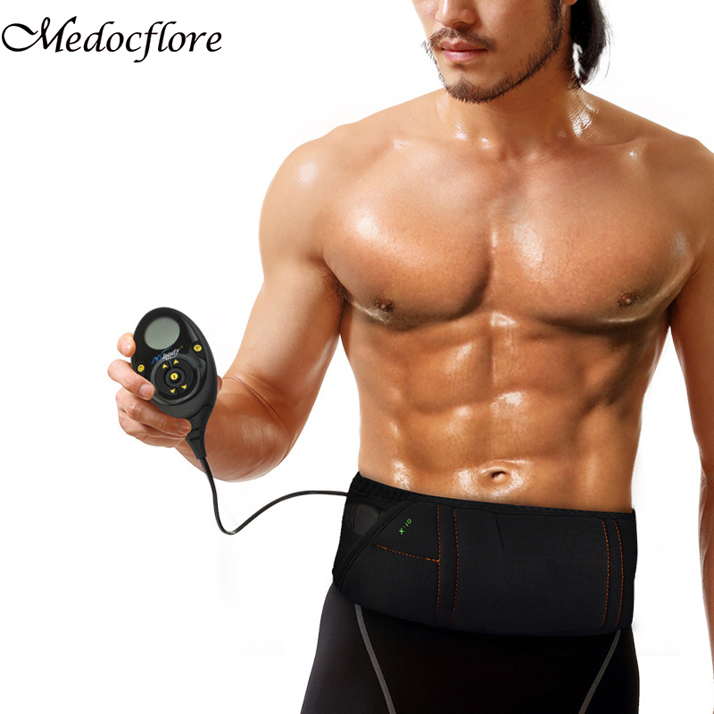Smart Abs Stimulator Rechargeable Fitness Muscle Abdominal toning Belt Trainer 