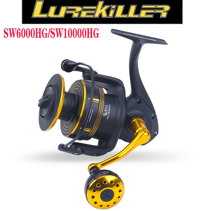 Lurekiller New Full Metal Spinning Reel SW6000HG/SW10000HG 35kgs