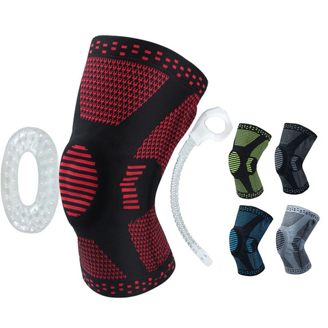 Knee Brace Compression Sleeve,Elastic Knee Wraps with Silicone Gel & Spring Support,Medical Grade Silicone Knee Protector for Me ► Photo 1/6