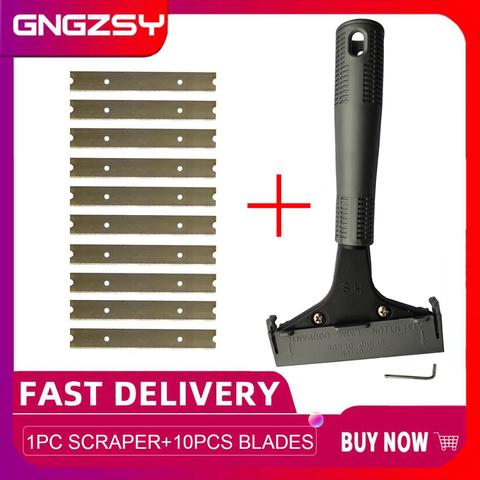 Long Handle Scraper Blades Floor Tile Adhesive Removal Ceramic Cleaning Shovel Glass Wall Clean Wallpaper Stripping Tool E29+10 ► Photo 1/6
