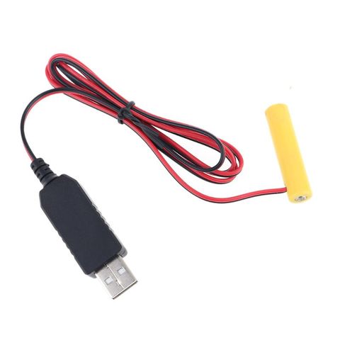 LR03 AAA Battery Eliminator USB Power Supply Cable Replace 1 to 4pcs AAA Battery 1/2M ► Photo 1/6