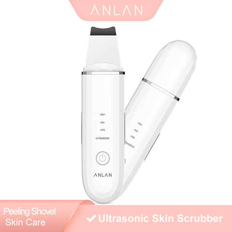 ANLAN Ultrasonic Skin Scrubber Face Cleanser Blackhead Acne Removal Facial Spa Vibration Massager Ultrasound Water Peeling Tools ► Photo 1/6