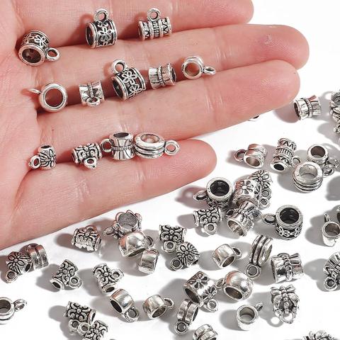New Fashion 20Pcs/Lot Antique Silver Color Beads For Jewelry Making Bracelet Necklace Accessories Fashion Pendants DIY Findings ► Photo 1/6