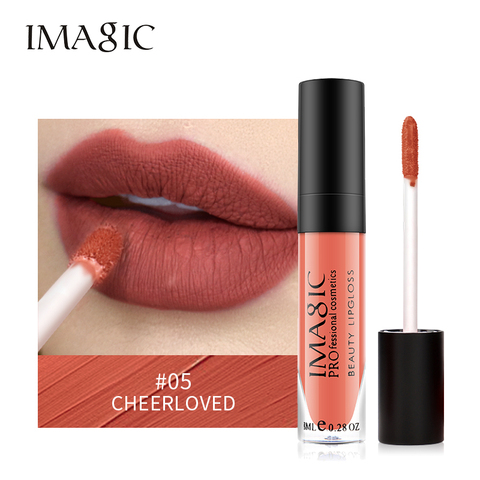 IMAGIC 1pcs matte  Sexy Matte Lipstick lipgloss Waterproof Long Lasting Gloss Beauty makeup lip gloss fashion lip ► Photo 1/6