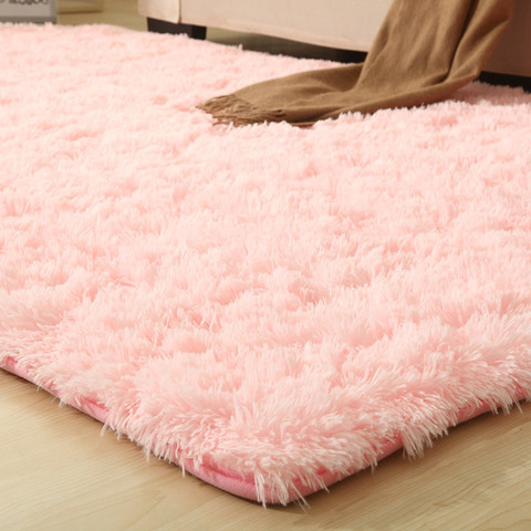 9 Colors Solid Rugs Pink Puple Carpet Thicker Bathroom Non-slip Mat Area rug for living room Soft Child Bedroom Mat Vloerkleed ► Photo 1/6