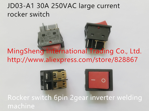 Original new 100% JD03-A1 30A 250VAC import large current rocker switch 6pin 2gear inverter welding machine ► Photo 1/4