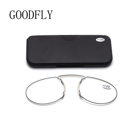 Mini Reading Glasses Men Women Nose Clip Reader Blue Light Blocking Portable Wallet Presbyopic Eyeglasses With Case Eyewear 2022 ► Photo 1/6