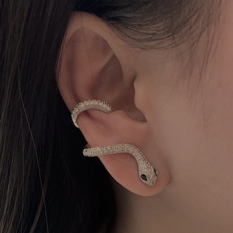 Vintage Twine Spiritual Snake Ear Cuff Earrings for Women Men Ear Clip Cuffs Rock Punk Style Cartilage Piercing Jewelry Earcuffs ► Photo 1/6
