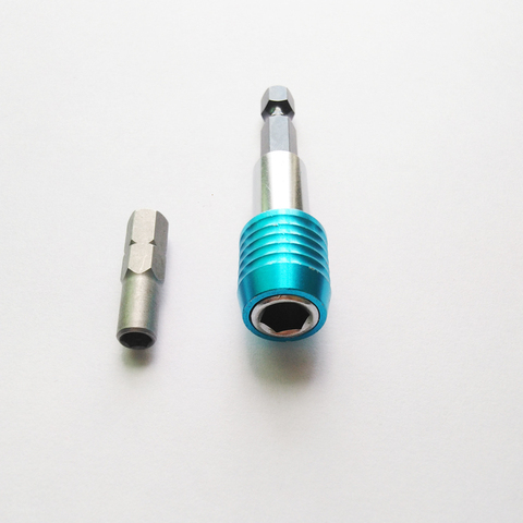 60mm 1/4 Inch Hex Shank Quick Release Screwdriver Bit Holder and 1/4 6.35mm Adapter to 4mm 4 Screwdriver Micro Bit Holder ► Photo 1/5