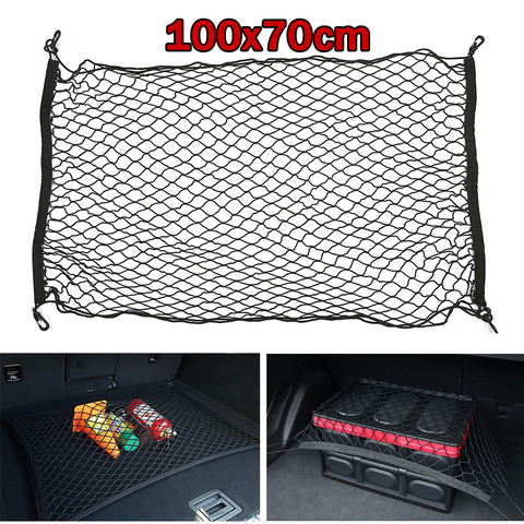 100x70cm Car Trunk Mesh Net Cargo Luggage Trunk for A4 B5 B6 B8 A6 C5 C6 A3 A5 Q3 Q5 Q7 E46 E39 E90 E36 E60 E34 E30 F30 F10 ► Photo 1/6