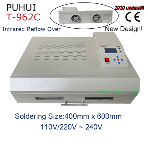 Orignal PUHUI T-962C Infrared IC Heater Soldering Station T962C Reflow Oven BGA SMD SMT Rework Station T 962C Reflow Wave Oven ► Photo 1/6