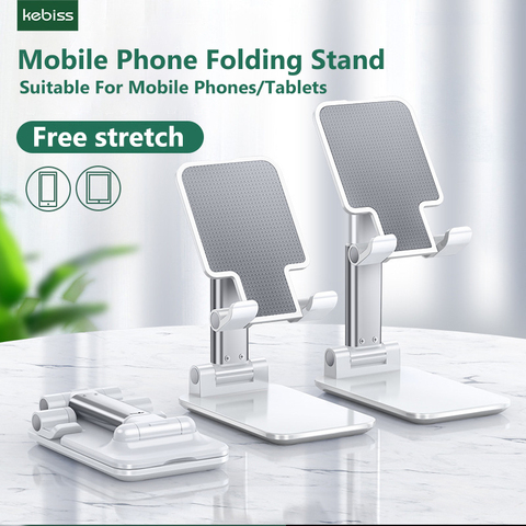 kebiss Phone Holder Stand for iPhone Xiaomi  Phone Holder Foldable Mobile Phone Stand Desk  for iPad Tablet Desk Holder ► Photo 1/6
