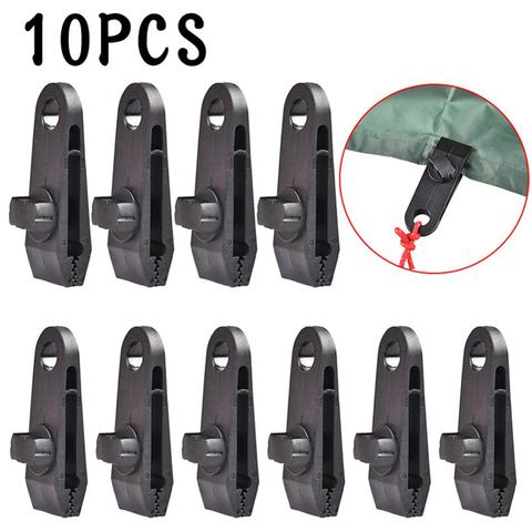Tent Clip Tarp Clips Clamp Awning Set Car Boat Cover Tent Tie Down Urgent Snap Fixed Plastic Clip For Outdoor Tent 10 Pcs Outdoo ► Photo 1/6
