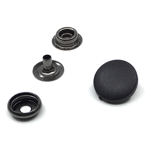 50sets snaps15mm17mm top cover Black and white nylon material Buttons Plastic snaps button Rivet Button T3T5 T8 accessories ► Photo 1/6