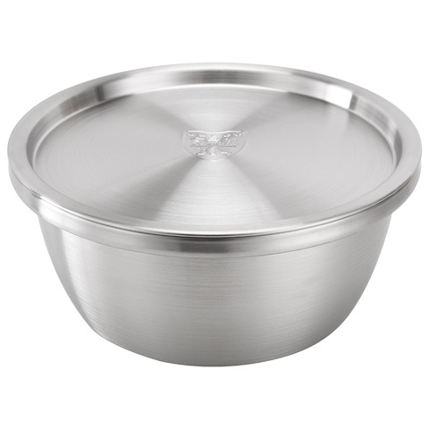 304 Stainless Steel Bowls Set Basin Kitchen Thicken Salad Mixing Bowl With Cover Egg Vegetable Bowl Tableware Kitchenware ► Photo 1/6