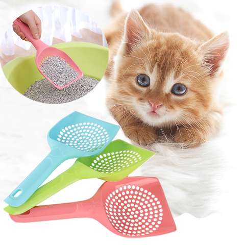 Plastic Cat Litter Scoop Pet Care Sand Waste Scooper Shovel Hollow Cleaning Tool Hollow Style Lightweight Durable Easy to Clean ► Photo 1/6