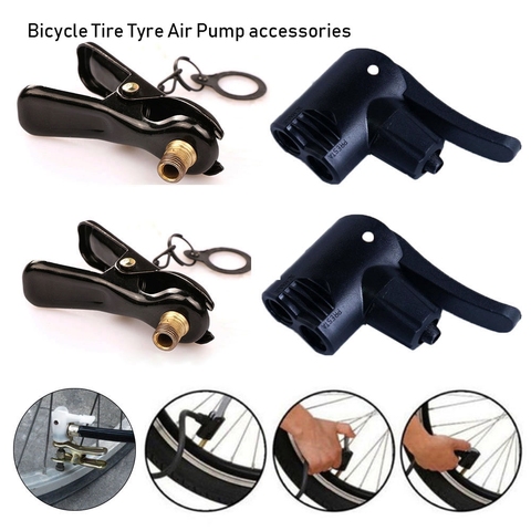 Multi-use Inflator Pump Nozzle/Clips FV AV Valve Connector Head Valve Bicycle Tire Tyre Air Pump Bike Cycling Outdoor Accessorie ► Photo 1/6