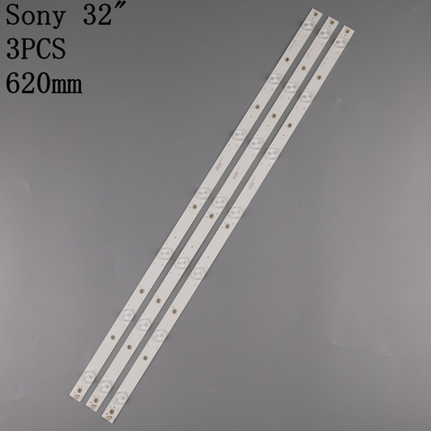 3 PCS LED backlight strip for 32LJ500 32LH500D GJ-2K16 GEMINI-315 32PFS6401 KDL-32R330D 32PHS5301 32PFS5501 LB32080 V0 01P26 ► Photo 1/5