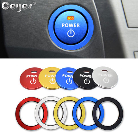 Ceyes Car Styling Accessories Engine Sticker Start Stop Ring Auto Button Trim Cover Case For Lexus NX200 NX300 GS For Toyota CHR ► Photo 1/6
