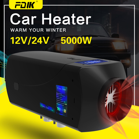 Diesel Heater 5KW 12V 24V Air Car Heater Parking Heater With Remote Control LCD Monitor for Motorhome Trucks ► Photo 1/6