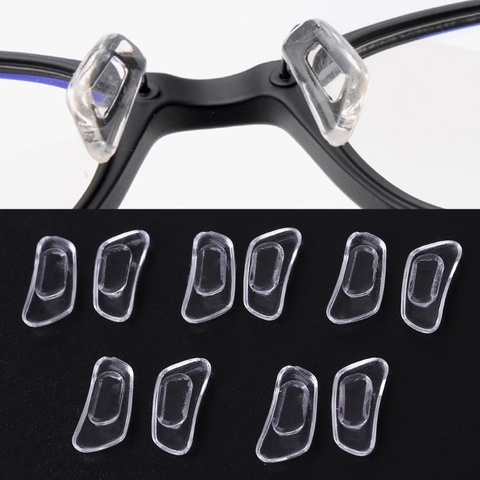 5 Pairs/Lot Inserted Bayonet Silicone Eyeglasses Soft Nose Pads Glasses Massage for Men Women Jy28 20 Dropship ► Photo 1/6