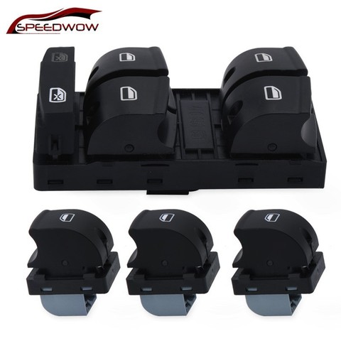 SPEEDWOW Power Master Window Switch Window Switch Set For AUDI A3 A6 S6 C6 Allroad Q7 RS6 06-07 4F0 959 851F 4F0959855 ► Photo 1/6