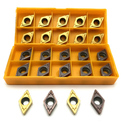 DCMT11T304 DCMT11T308 VP15TF UE6020 US735 carbide inserts Internal Turning tool CNC inserts high quality Cutting tool lathe tool ► Photo 1/6