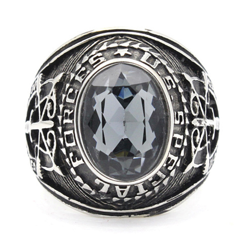 Men`s Stainless Steel United Stated US Army Special Force Military Ring ► Photo 1/6