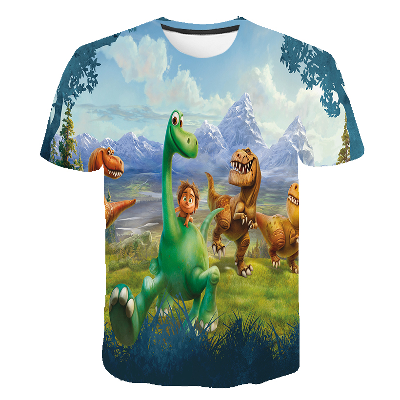 Buy Online Boys T Shirt Girls Teens Tops Summer Children Clothing Cotton Dinosaur Short Sleeve Kids Tshirts Boy Casual Cute T Shirt 4 14ys Alitools