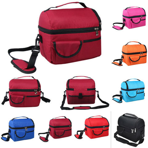 8L Insulated Lunch Bag Coolbag Work Picnic Adult Kids Food Storage Lunchbox ► Photo 1/6