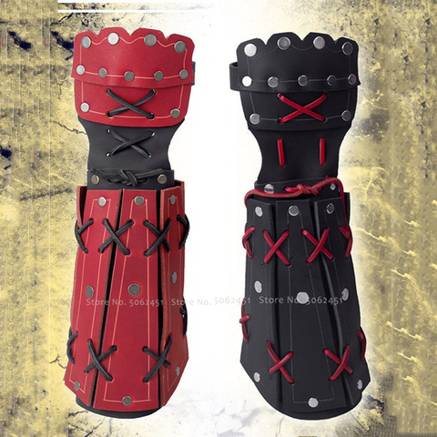 Medieval Men Carnival Court Vintage Knight Prince Handguards Bracers Soldier Gloves Armor Cosplay Gauntlet Wristband Party Props ► Photo 1/5