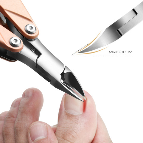 Portable Fold Toenail Ingrown Nail Art Cuticle Nipper Clipper Edge Cutter Manicure Scissor Plier Tool Pedicure Dead Skin Remover ► Photo 1/6