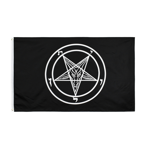 90x150cm Roman Catholic Church knights Templar pentagram Baphomet flag of Satan ► Photo 1/6