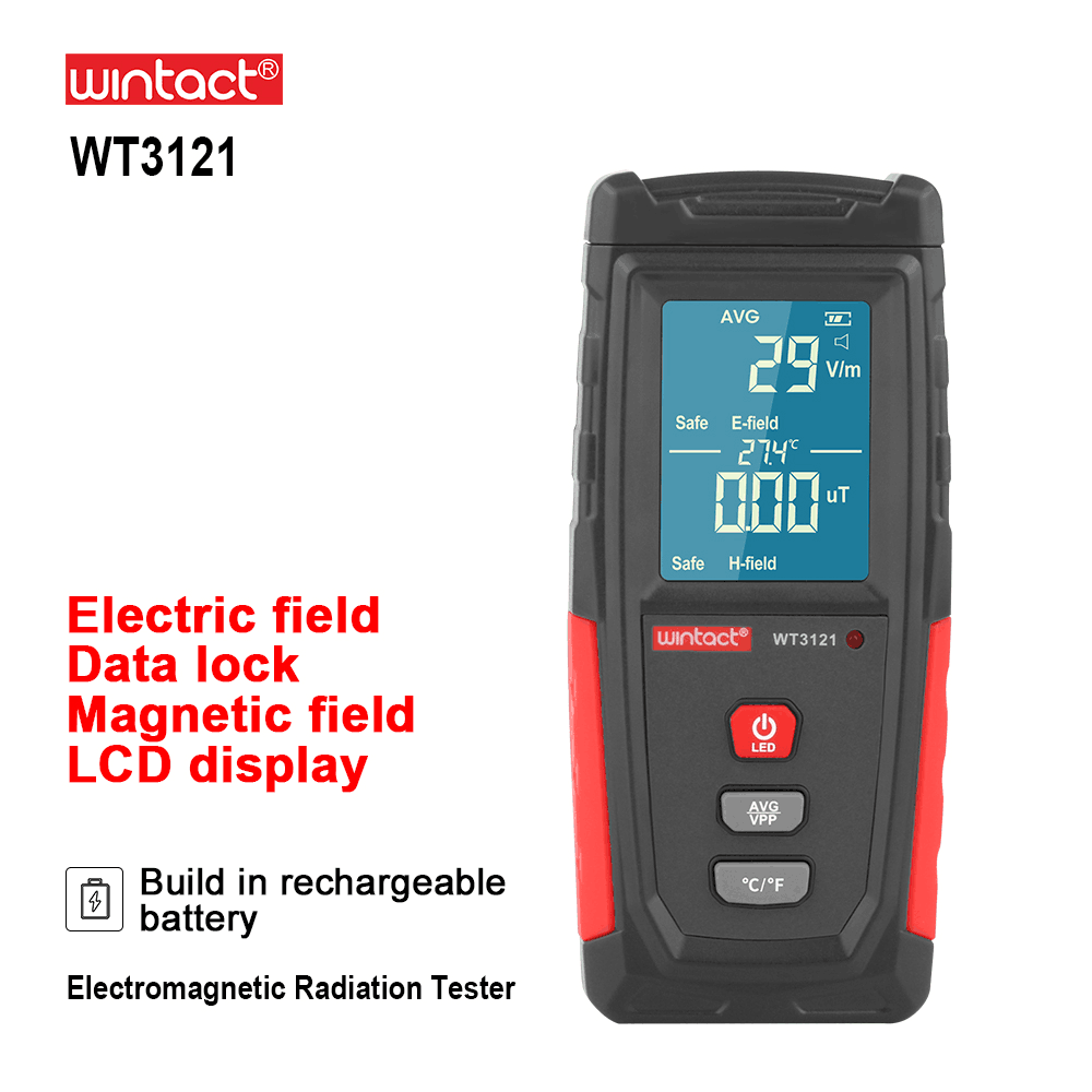 K2 EMF Meter LCD Digital Electromagnetic Field Radiation Tester Handheld  5-LED Indicator Light EMF Measurement Instrument - AliExpress