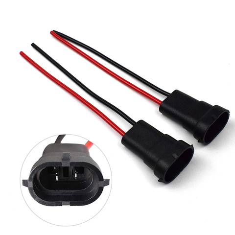 Waterproof H11 H9 H8 880 H16JP Plug Wire Base Bulb Socket Cable Auto Parts ► Photo 1/4