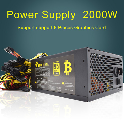 2000W Switching Power Supply 95% High Efficiency for Ethereum S9 S7 L3 Rig Mining 180-260V for bitcoin miner asic bitcoin Mining ► Photo 1/6