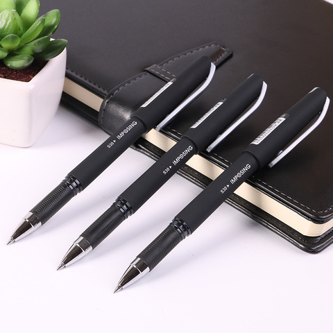 Deli 0.5mm Qality Black Gel Ink Pen Stationery Korean School Office Writing Supplies ► Photo 1/4